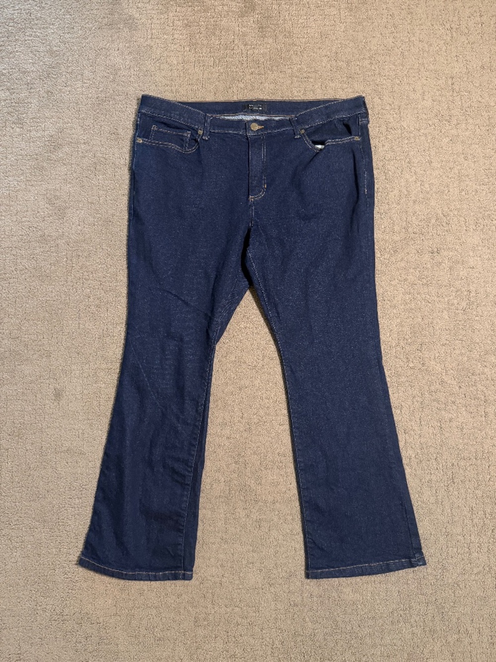 Banana Republic Women's Bootcut Mid-Rise Jeans 34 Rinse Dark Wash Indigo Stretch